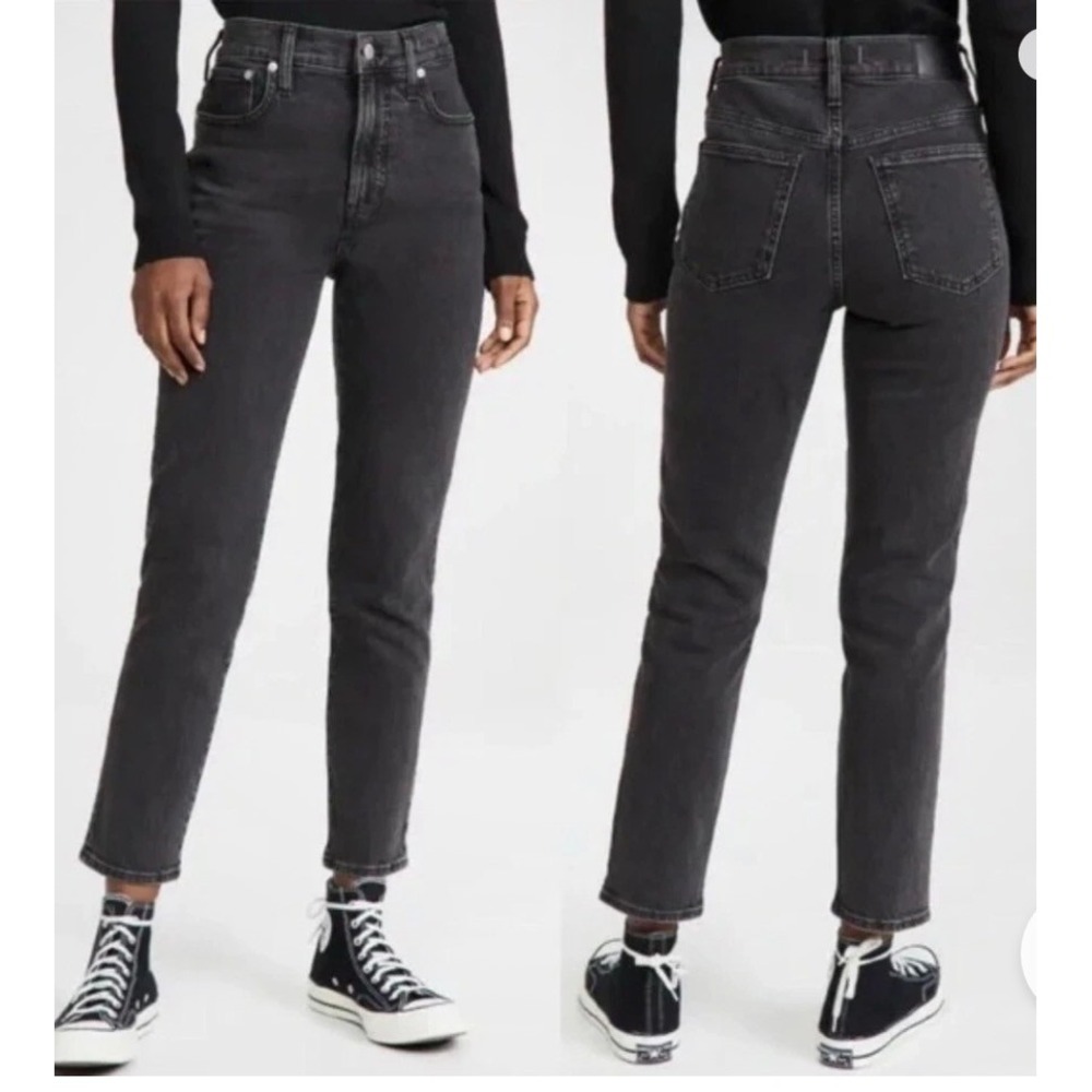 Madewell The Perfect Vintage Jean High Rise Tapered Black Lunar Size 33
